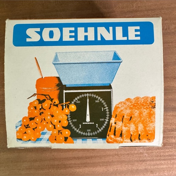 SOEHNLE Vintage Space Age Rare Orange Kitchen Scale Capacity 5 Kilo West Germany - Picture 1 of 11